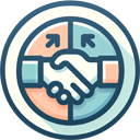 small icon for make a collage ai (scalable for both small and large B2B partners)